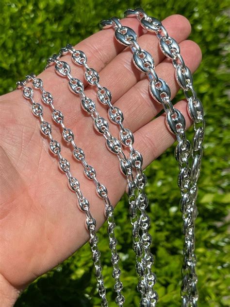 gucci chain link ring|Gucci mariner link chain silver.